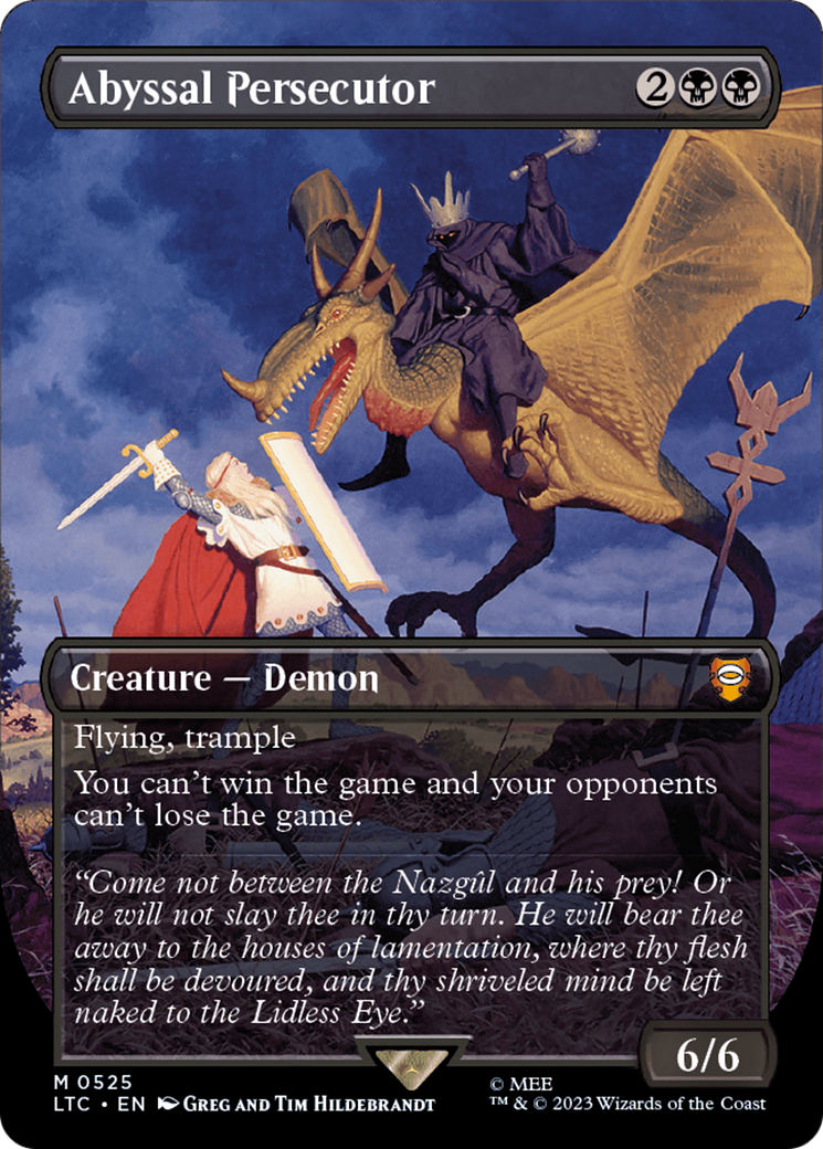 Abyssal Persecutor (Borderless) (LTC-525)  Foil - Tales of Middle-earth Commander
