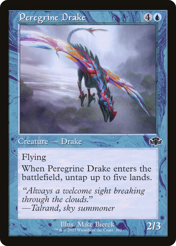Peregrine Drake (Retro Frame) (DMR-292)  Foil - Dominaria Remastered