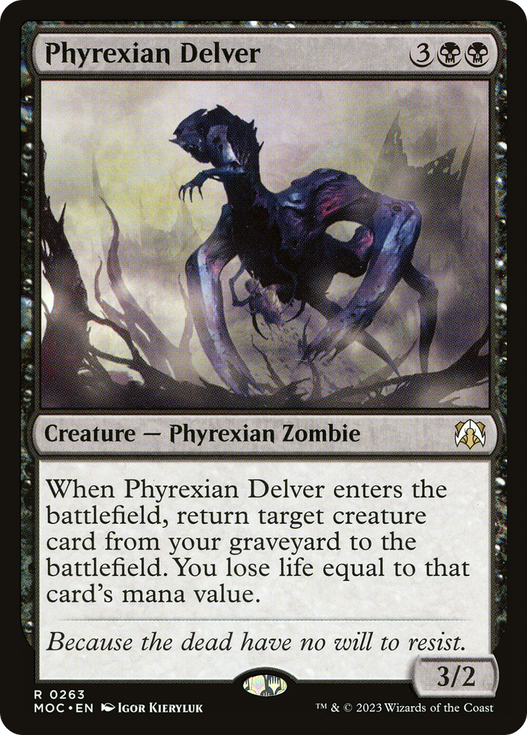 Phyrexian Delver (MOC-263)  - March of the Machine Commander