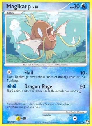Magikarp 089/123  - Reverse Holofoil Mysterious Treasures - Common
