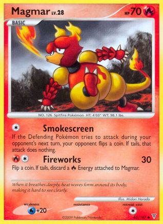 Magmar 065  - Reverse Holofoil Supreme Victors - Uncommon
