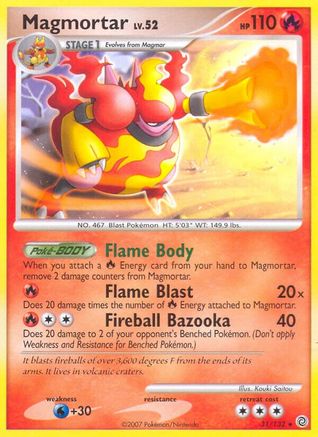 Magmortar 031  - Reverse Holofoil Secret Wonders - Rare
