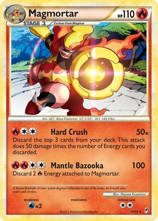Magmortar 016  - Reverse Holofoil Call of Legends - Holo Rare