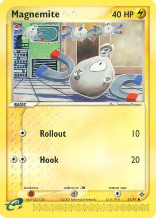 Magnemite 061/97  - Reverse Holofoil Dragon - Common