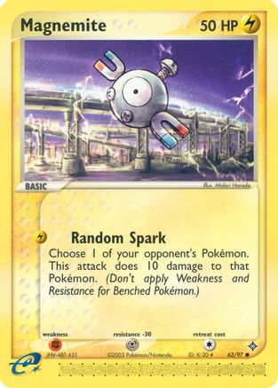 Magnemite 062/97  - Reverse Holofoil Dragon - Common