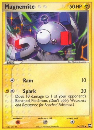 Magnemite 054  - Reverse Holofoil Power Keepers - Common