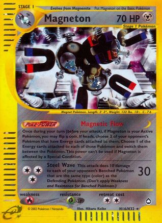 Magneton (H16) H16  - Holofoil Aquapolis - Holo Rare