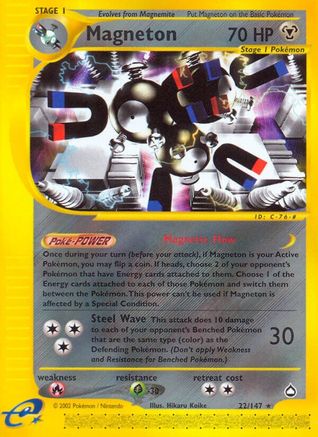 Magneton 022  - Reverse Holofoil Aquapolis - Rare