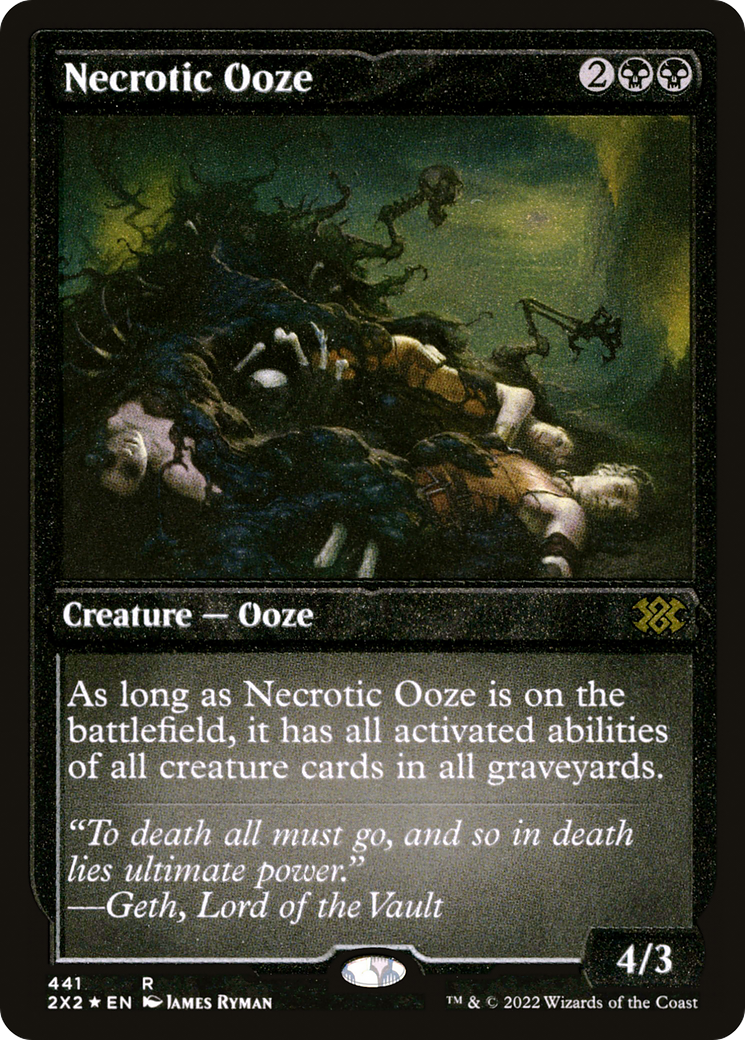 Necrotic Ooze (Foil Etched) (2X2-441)  Foil - Double Masters 2022