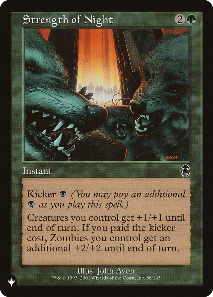 Strength of Night (LIST-APC-86)  - The List