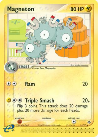 Magneton 035/97  - Reverse Holofoil Dragon - Uncommon