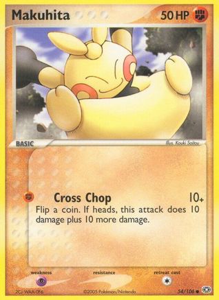 Makuhita 054  - Reverse Holofoil Emerald - Common