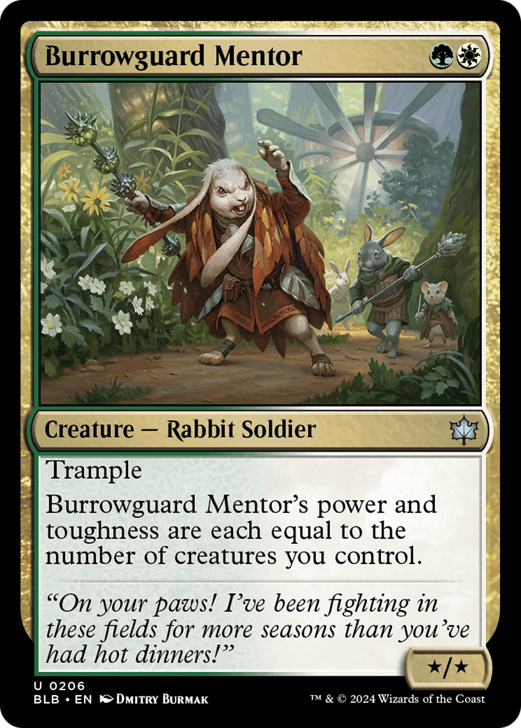 Burrowguard Mentor (BLB-206)  - Bloomburrow