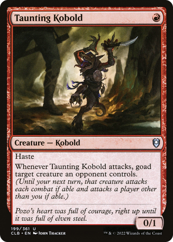 Taunting Kobold (CLB-199)  - Commander Legends: Battle for Baldur's Gate