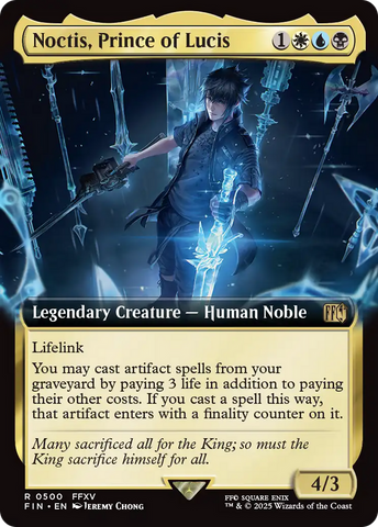 Noctis, Prince of Lucis (Extended Art) (FIN-500)  Foil - FINAL FANTASY: (Extended Art)