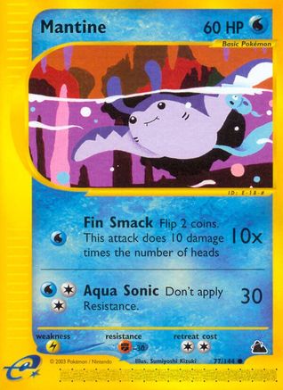 Mantine 077  - Reverse Holofoil Skyridge - Common
