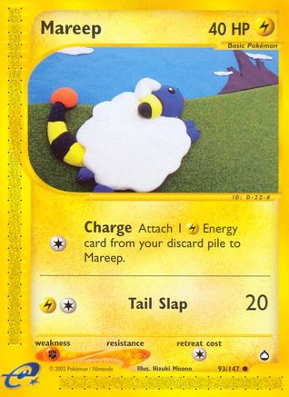 Mareep 093/147  - Reverse Holofoil Aquapolis - Common