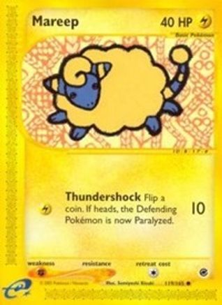 Mareep 119/165  - Reverse Holofoil Expedition - Common