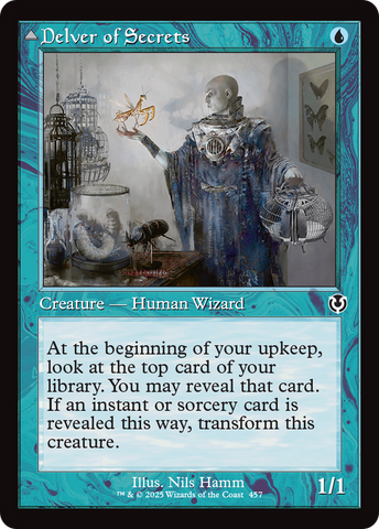 Delver of Secrets (Retro Frame) (INR-457)  Foil - Innistrad Remastered