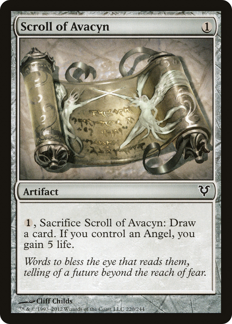 Scroll of Avacyn (AVR-220)  - Avacyn Restored