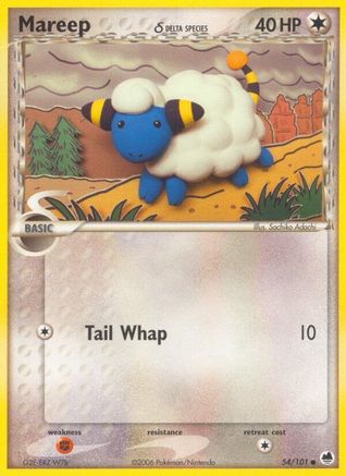 Mareep (Delta Species) 054/101  Dragon Frontiers - Common