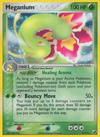 Meganium 009  - Holofoil Unseen Forces - Holo Rare