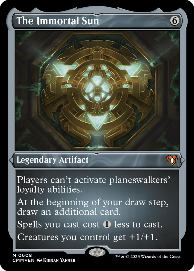 The Immortal Sun (CMM-608)  Etched Foil - Commander Masters