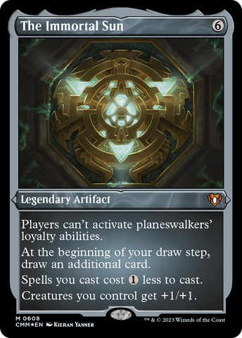 The Immortal Sun (CMM-608)  Etched Foil - Commander Masters