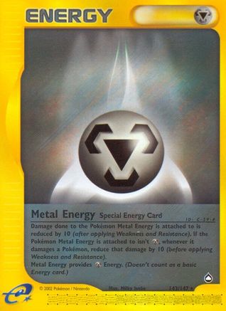Metal Energy 143  - Reverse Holofoil Aquapolis - Rare