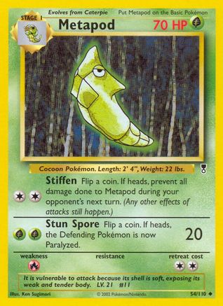 Metapod 054  Legendary Collection - Uncommon