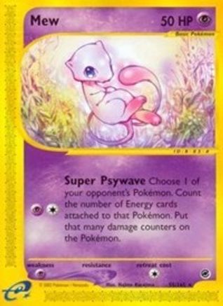 Mew (55) 055  - Reverse Holofoil Expedition - Rare