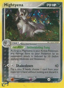 Mightyena 010/109  - Holofoil Ruby and Sapphire - Holo Rare
