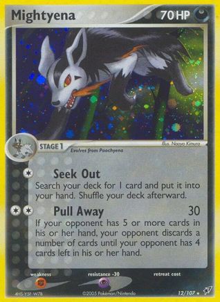 Mightyena 012  - Holofoil Deoxys - Holo Rare