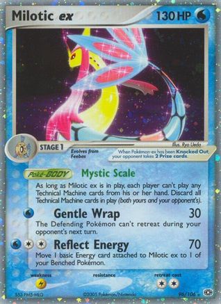 Milotic ex 096  - Holofoil Emerald - Ultra Rare