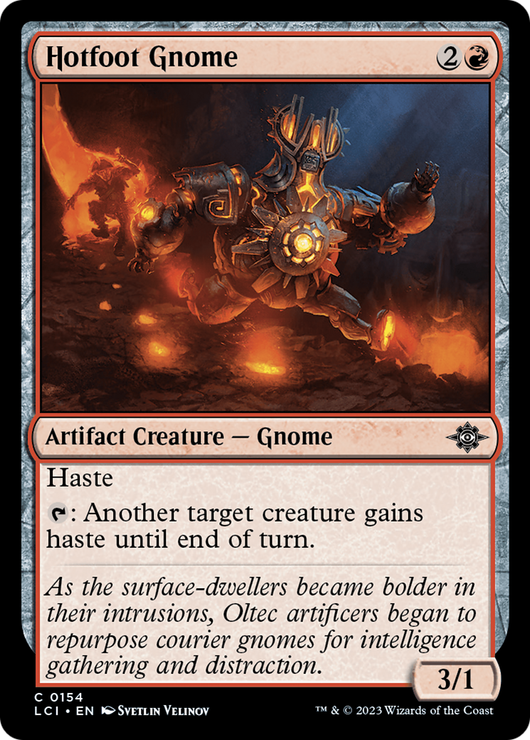 Hotfoot Gnome (LCI-154)  Foil - The Lost Caverns of Ixalan