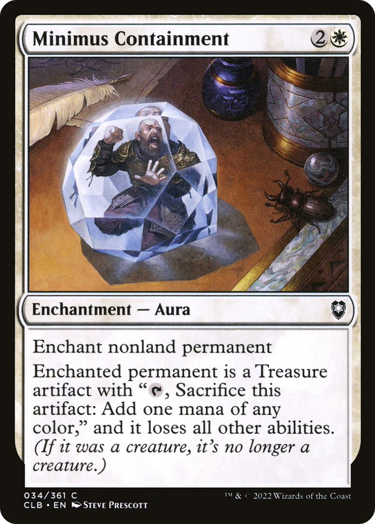 Minimus Containment (CLB-034)  Foil - Commander Legends: Battle for Baldur's Gate