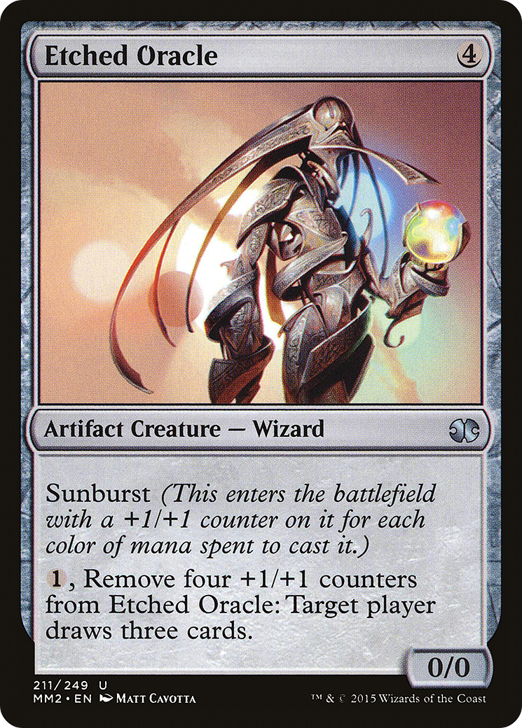 Etched Oracle (MM2-211)  Foil - Modern Masters 2015