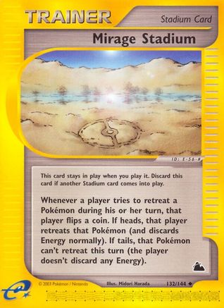 Mirage Stadium 132  - Reverse Holofoil Skyridge - Uncommon