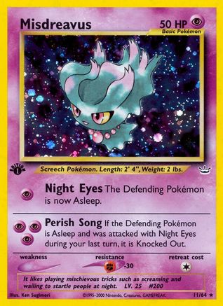 Misdreavus 011/64  - Unlimited Holofoil Neo Revelation - Holo Rare