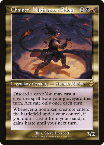 Chainer, Nightmare Adept (Retro Frame) (MH2-419)  Foil - Modern Horizons 2