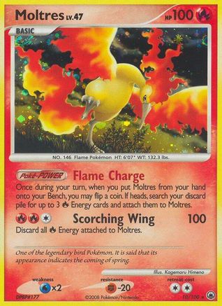 Moltres 010  - Holofoil Majestic Dawn - Holo Rare