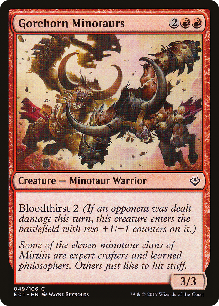 Gorehorn Minotaurs (AC2-049)  - Archenemy: Nicol Bolas