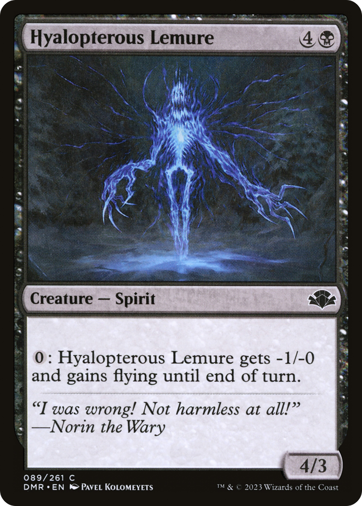 Hyalopterous Lemure (DMR-089)  Foil - Dominaria Remastered