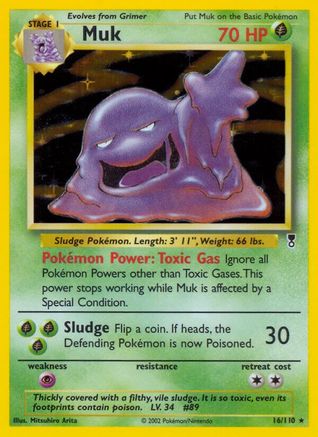Muk 016  - Holofoil Legendary Collection - Holo Rare
