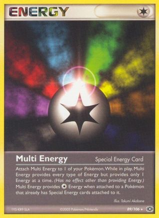Multi Energy 089  - Reverse Holofoil Emerald - Rare