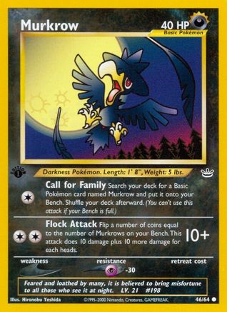 Murkrow 046/64  - Unlimited Neo Revelation - Common