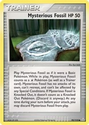Mysterious Fossil 092  - Reverse Holofoil Holon Phantoms - Common