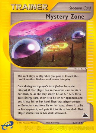 Mystery Zone 137  - Reverse Holofoil Skyridge - Uncommon