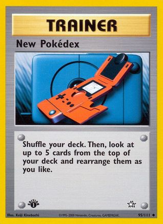 New Pokedex 095/111  - 1st Edition Neo Genesis - Uncommon