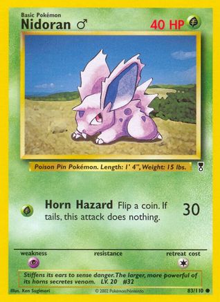 Nidoran M 083  - Reverse Holofoil Legendary Collection - Common
